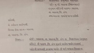 Photo of આહવામાં પ્લોટની ફાળવણી મુદ્દે અંતે સ્થાનિકો ચૂંટણી બહિષ્કારની વાટે