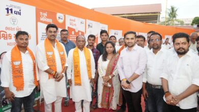 Photo of નર્મદા યોજના અને નર્મદા ડેમના દરવાજાની મંજૂરી માટે ગુજરાતની જનતા શ્રી નરેન્દ્રભાઈ મોદીને કયારેય ભૂલી શકશે નહિં : સાંસદ મનસુખભાઇ વસાવા