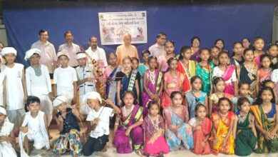 Photo of ગંગપુરની શ્રીયમ. એમ. પી. કાપડિયા વિદ્યામંદિરમાં વિશ્વ આદિવાસી દિવસની ભવ્ય ઉજવણી, વિદ્યાર્થીઓએ સંસ્કૃતિના રંગો પાથર્યા:
